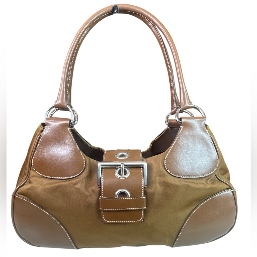 Prada hobo Elegant Brown Leather Handbag